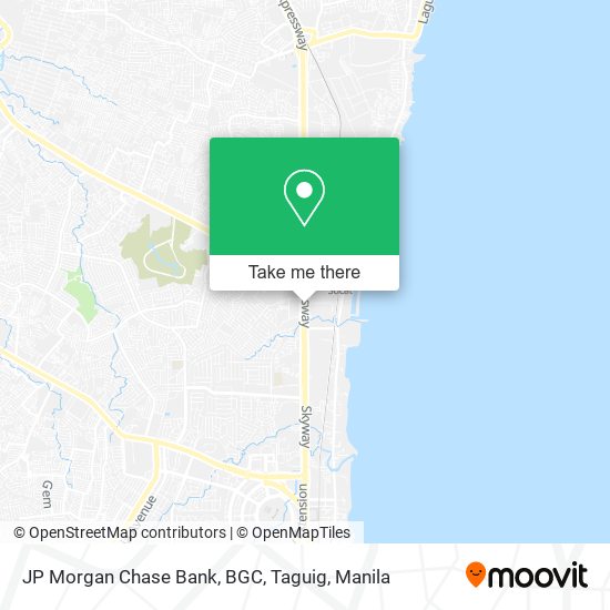 JP Morgan Chase Bank, BGC, Taguig map