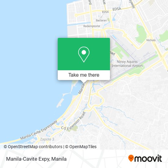 Manila-Cavite Expy map
