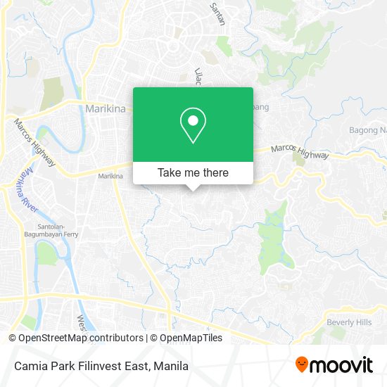 Camia Park Filinvest East map