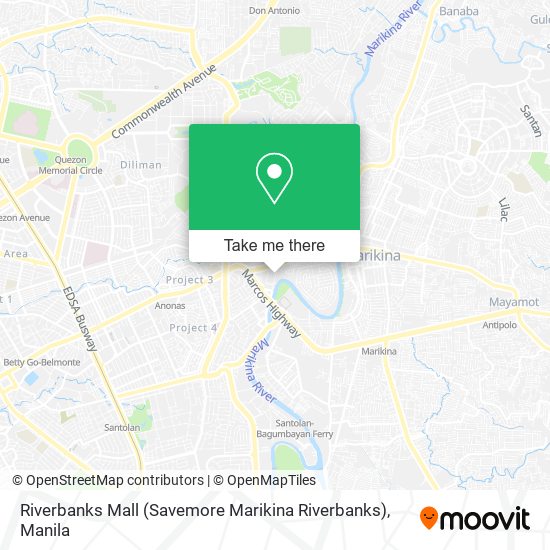 Riverbanks Mall (Savemore Marikina Riverbanks) map