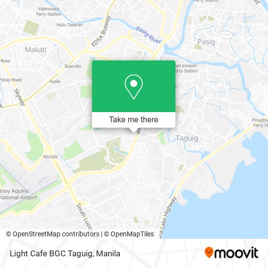 Light Cafe BGC Taguig map