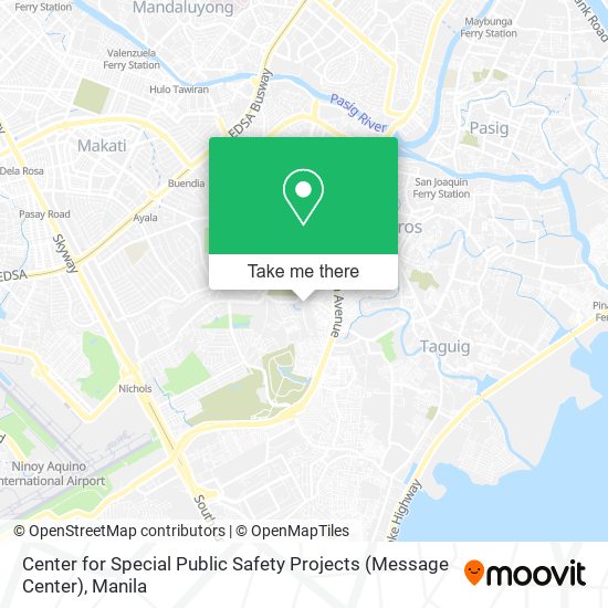 Center for Special Public Safety Projects (Message Center) map