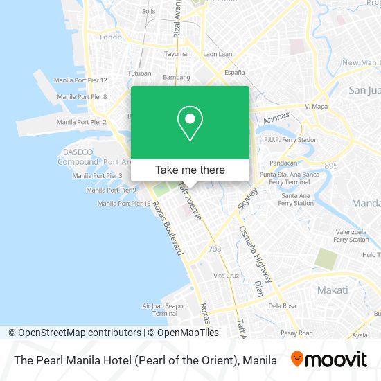 The Pearl Manila Hotel (Pearl of the Orient) map