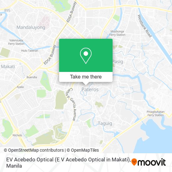 EV Acebedo Optical (E V Acebedo Optical in Makati) map