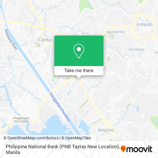 Philippine National Bank (PNB Taytay New Location) map
