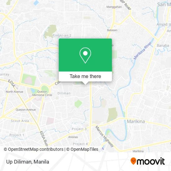 Up Diliman map