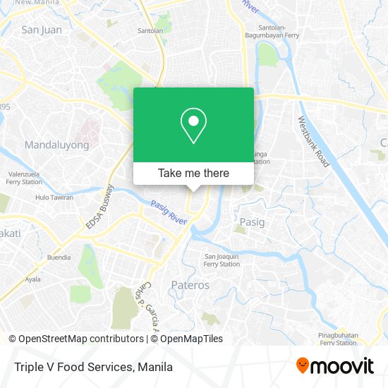 Triple V Food Services map