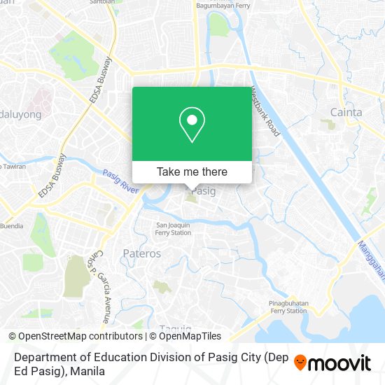 Department of Education Division of Pasig City (Dep Ed Pasig) map