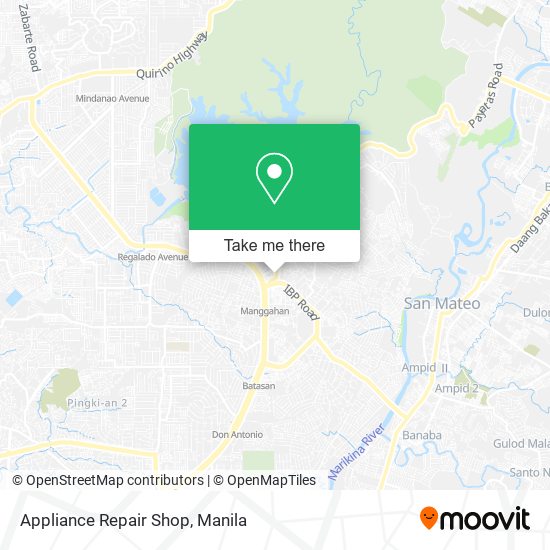 Appliance Repair Shop map