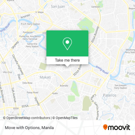 Move with Options map