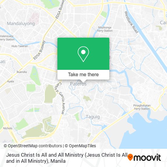 Jesus Christ Is All and All Ministry map