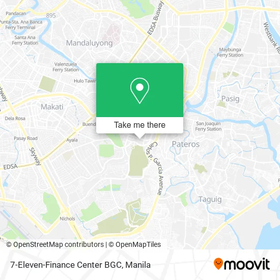7-Eleven-Finance Center BGC map