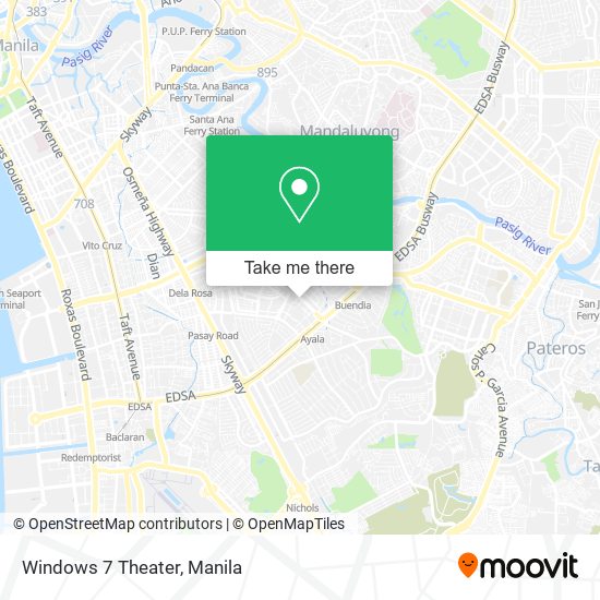 Windows 7 Theater map