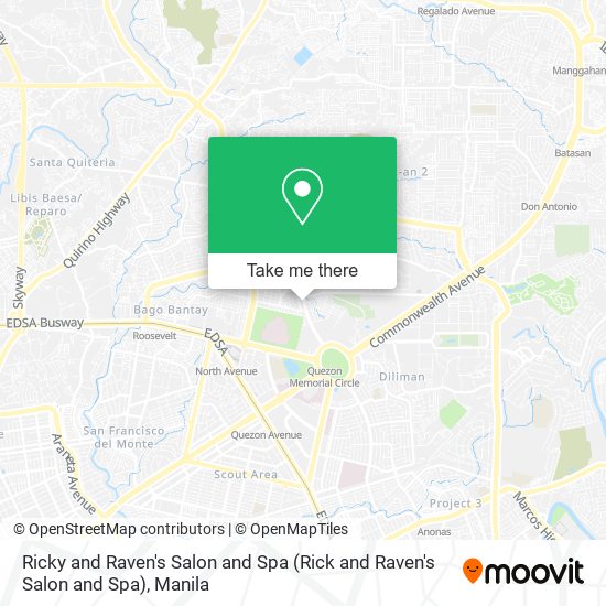 Ricky and Raven's Salon and Spa map