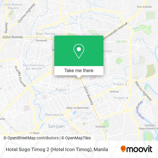 Hotel Sogo Timog 2 (Hotel Icon Timog) map