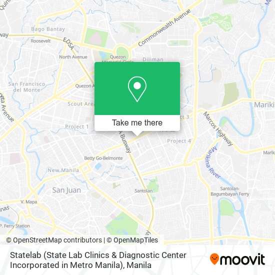 Statelab (State Lab Clinics & Diagnostic Center Incorporated in Metro Manila) map