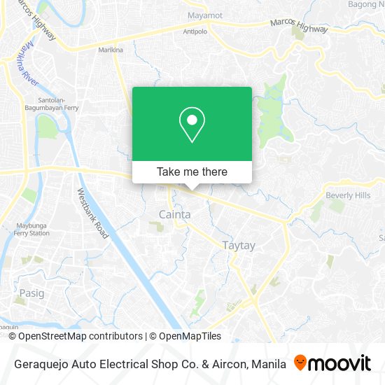 Geraquejo Auto Electrical Shop Co. & Aircon map