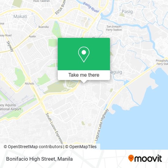 Bonifacio High Street map