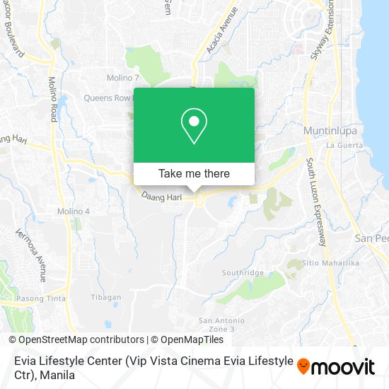 Evia Lifestyle Center (Vip Vista Cinema Evia Lifestyle Ctr) map