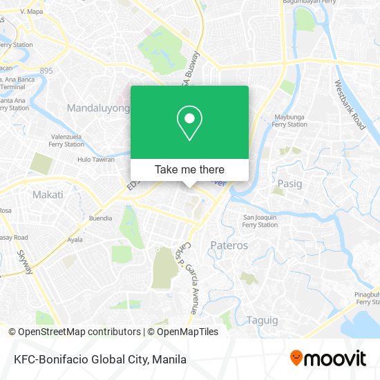 KFC-Bonifacio Global City map