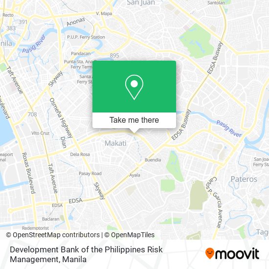 Development Bank of the Philippines Risk Management map