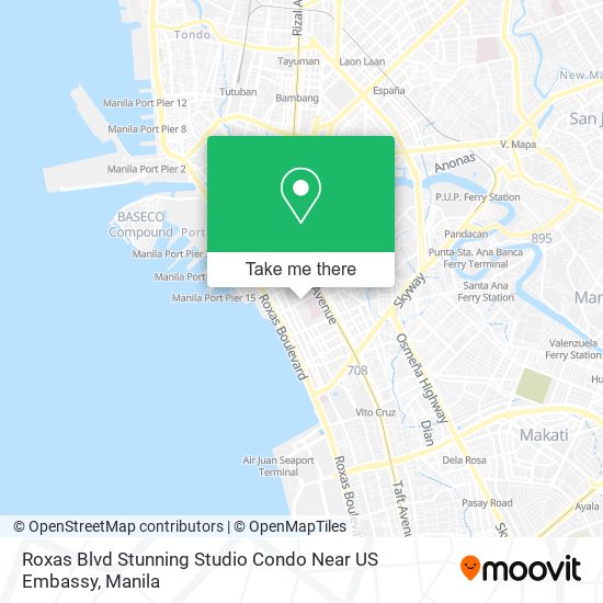 Roxas Blvd Stunning Studio Condo Near US Embassy map