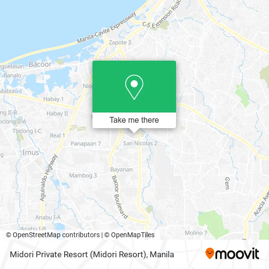 Midori Private Resort (Midori Resort) map