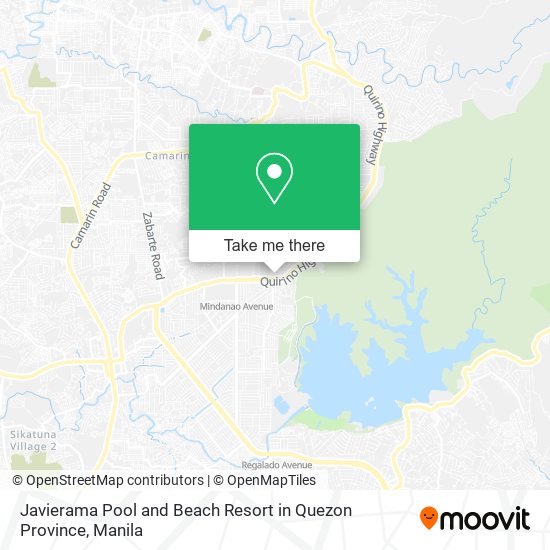 Javierama Pool and Beach Resort in Quezon Province map