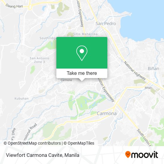 Viewfort Carmona Cavite map