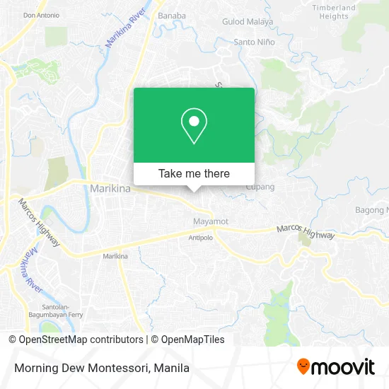 Morning Dew Montessori map