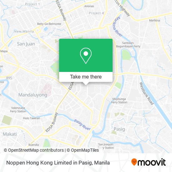 Noppen Hong Kong Limited in Pasig map