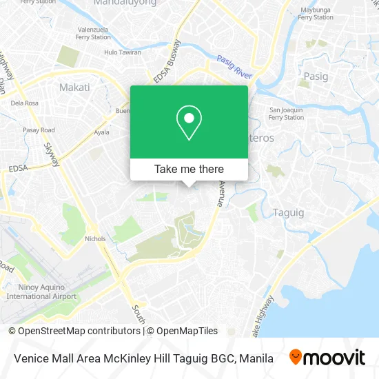 Venice Mall Area McKinley Hill Taguig BGC map