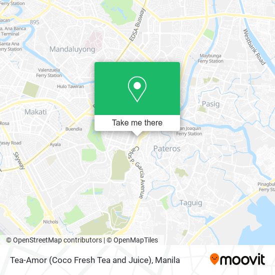Tea-Amor (Coco Fresh Tea and Juice) map