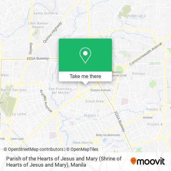 Parish of the Hearts of Jesus and Mary (Shrine of Hearts of Jesus and Mary) map