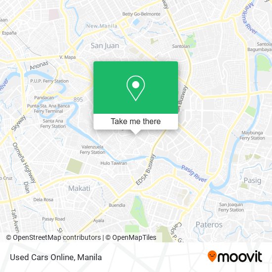 Used Cars Online map