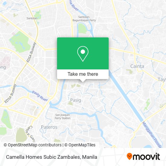 Camella Homes Subic Zambales map