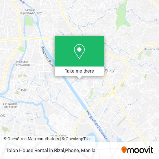 Tolon House Rental in Rizal,Phone map