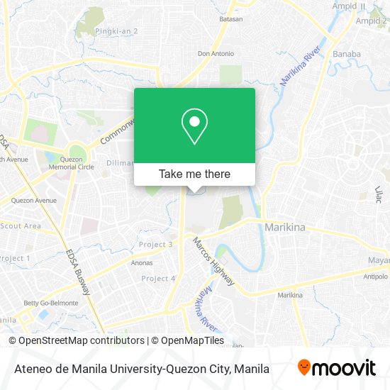 Ateneo de Manila University-Quezon City map