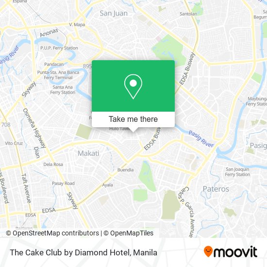 The Cake Club by Diamond Hotel map