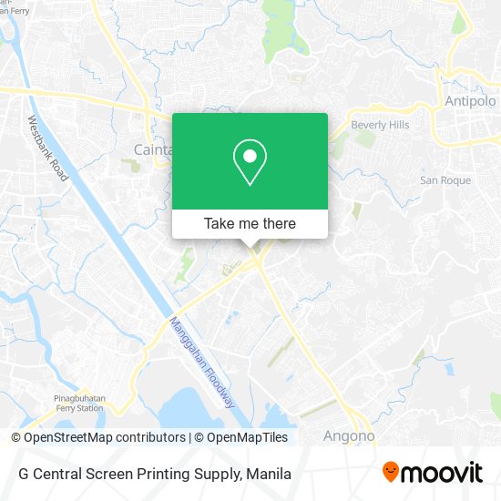 G Central Screen Printing Supply map