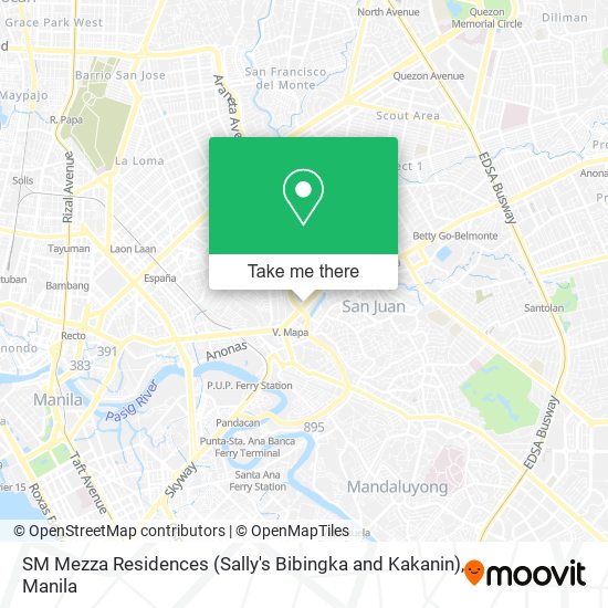 SM Mezza Residences (Sally's Bibingka and Kakanin) map