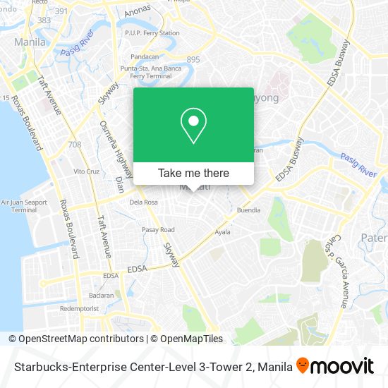 Starbucks-Enterprise Center-Level 3-Tower 2 map