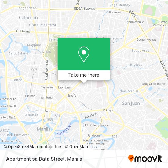 Apartment sa Data Street map