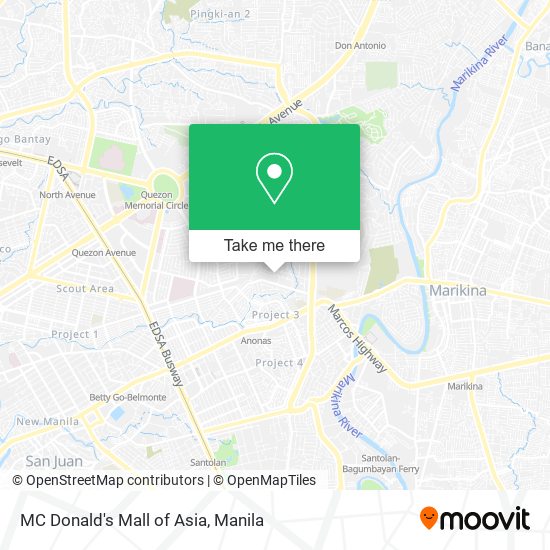 MC Donald's Mall of Asia map