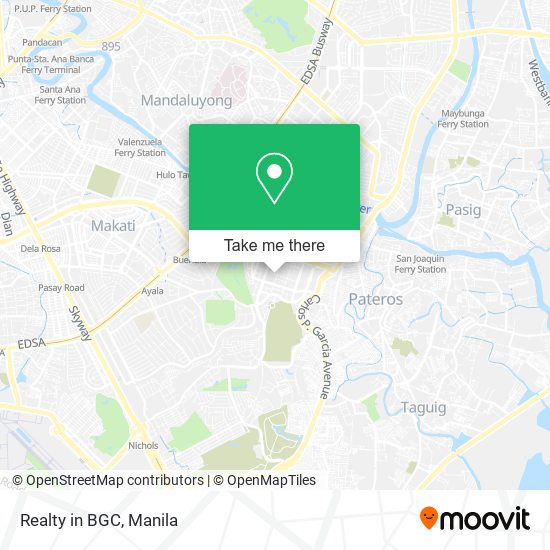 Realty in BGC map