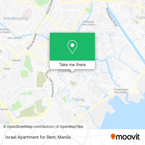 Israel Apartment for Rent map