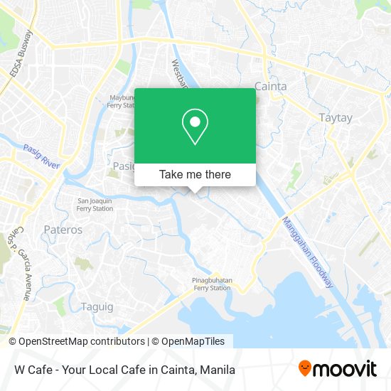 W Cafe - Your Local Cafe in Cainta map