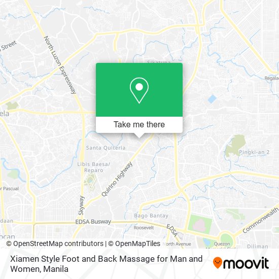 Xiamen Style Foot and Back Massage for Man and Women map