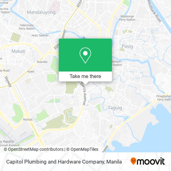 Capitol Plumbing and Hardware Company map