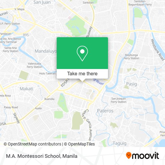 M.A. Montessori School map